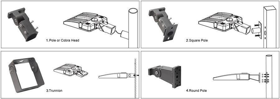 LED shoebox street light installation instructions